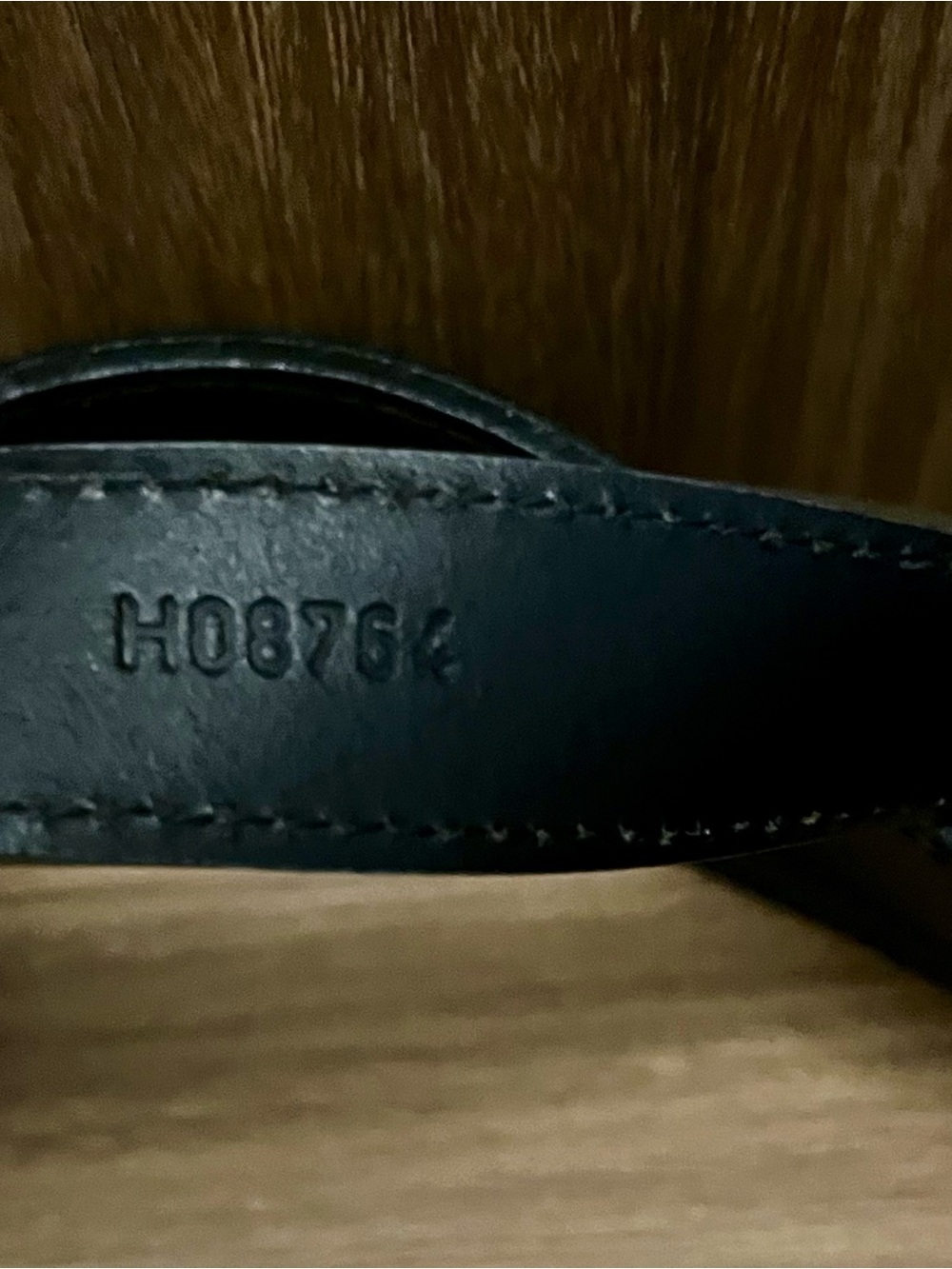 Anne Fontaine Black and Gunmetal Leather Wide Waist Belt with Silver Buckle - Picture 10 of 11